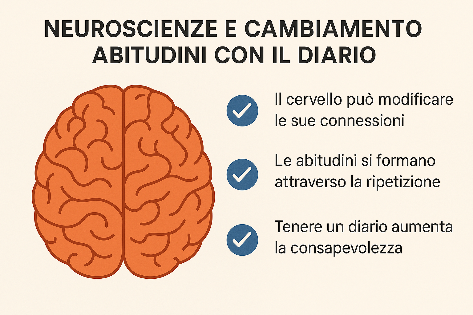 neuroscienze e cambiamento abitudini con il diario